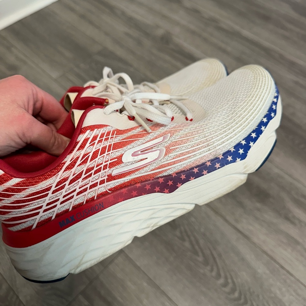 Skechers Red and Blue Athletic Shoes